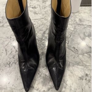 Jimmy Choo size 7.5 black leather booties